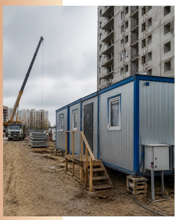 Аренда строительных вагончиков для рабочих в Керчи